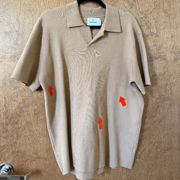 Common Market Tan Relaxed Fit Short Sleeve Polo - Picture 4 of 4